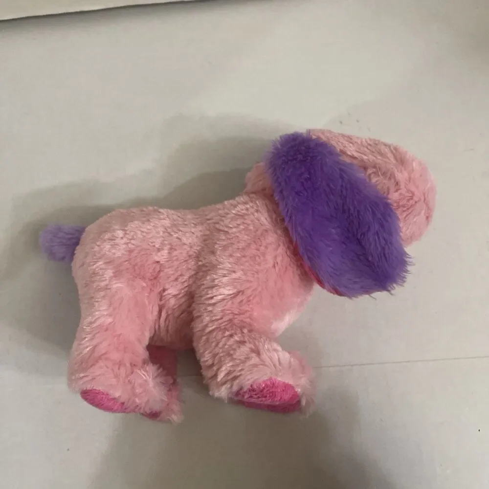 Ganz Webkins Pink Lil Peanut Pup HM755 Plush Stuffed Animal Pink Purple No Code